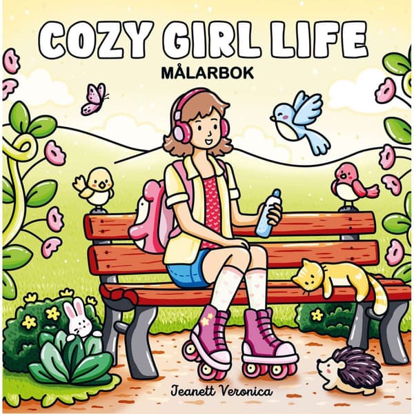 Malebok : Koselig jenteliv