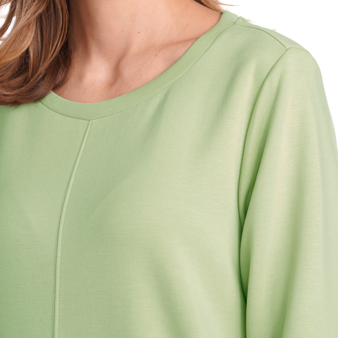 Gina Benotti Damen Sweatshirt mit Modal hellgrün