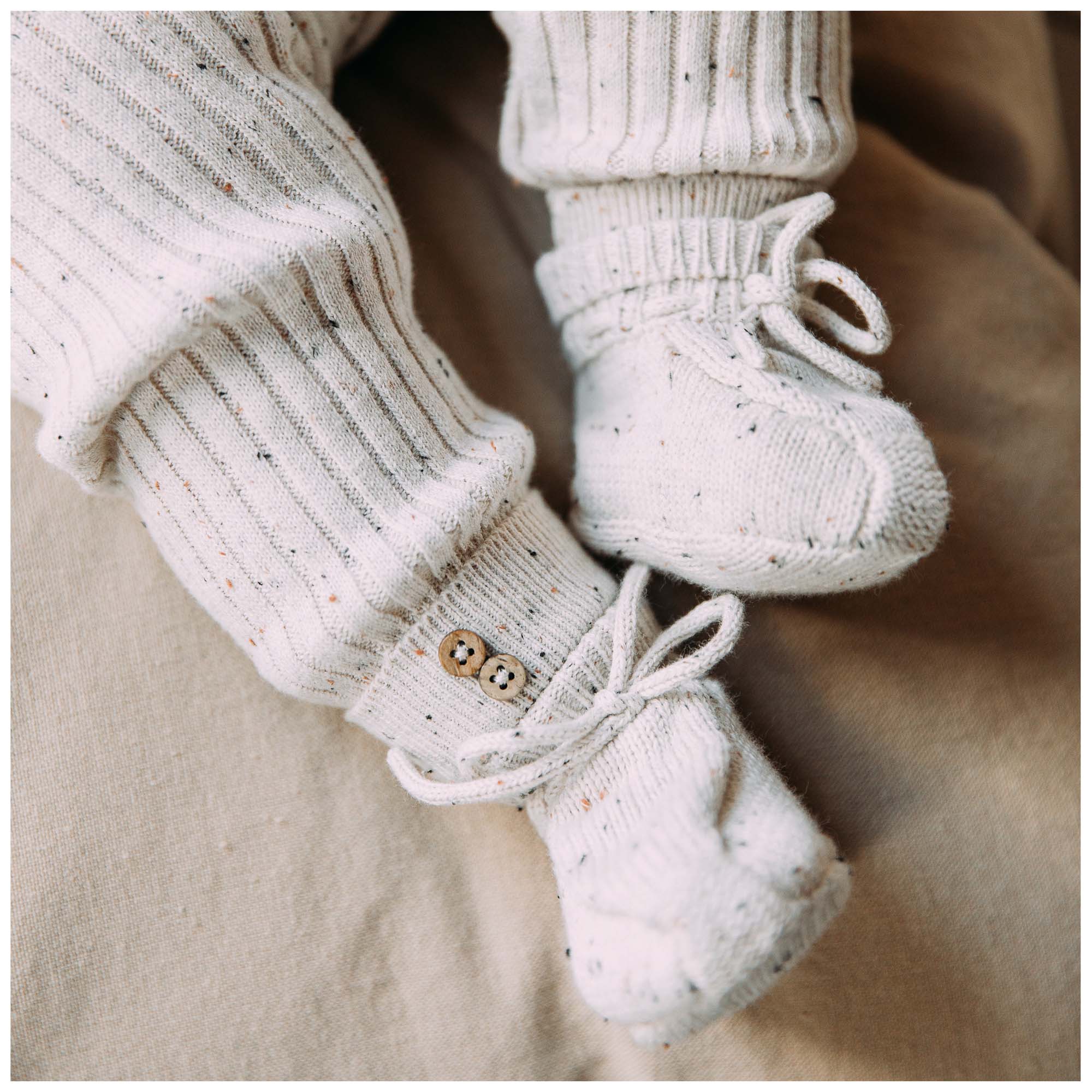 Sweet Petit Mini slofjes  wit