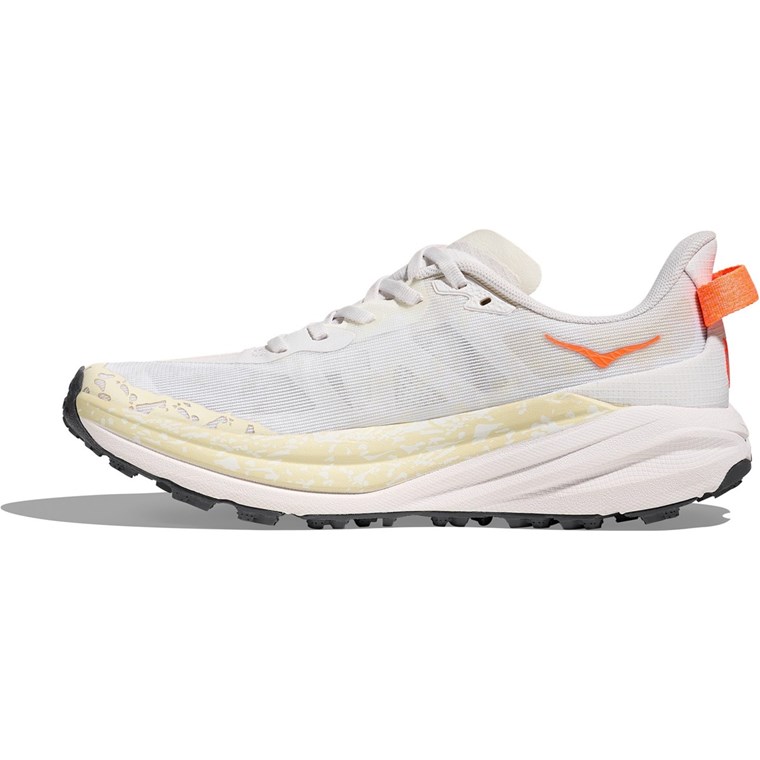 Hoka W Speedgoat 6 White / Neon Tangerine