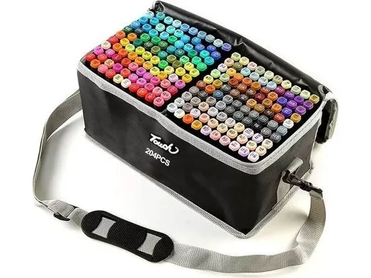 Extralink | Alcohol Marker Set | felt-tip pens, markers, markers, 204 pieces