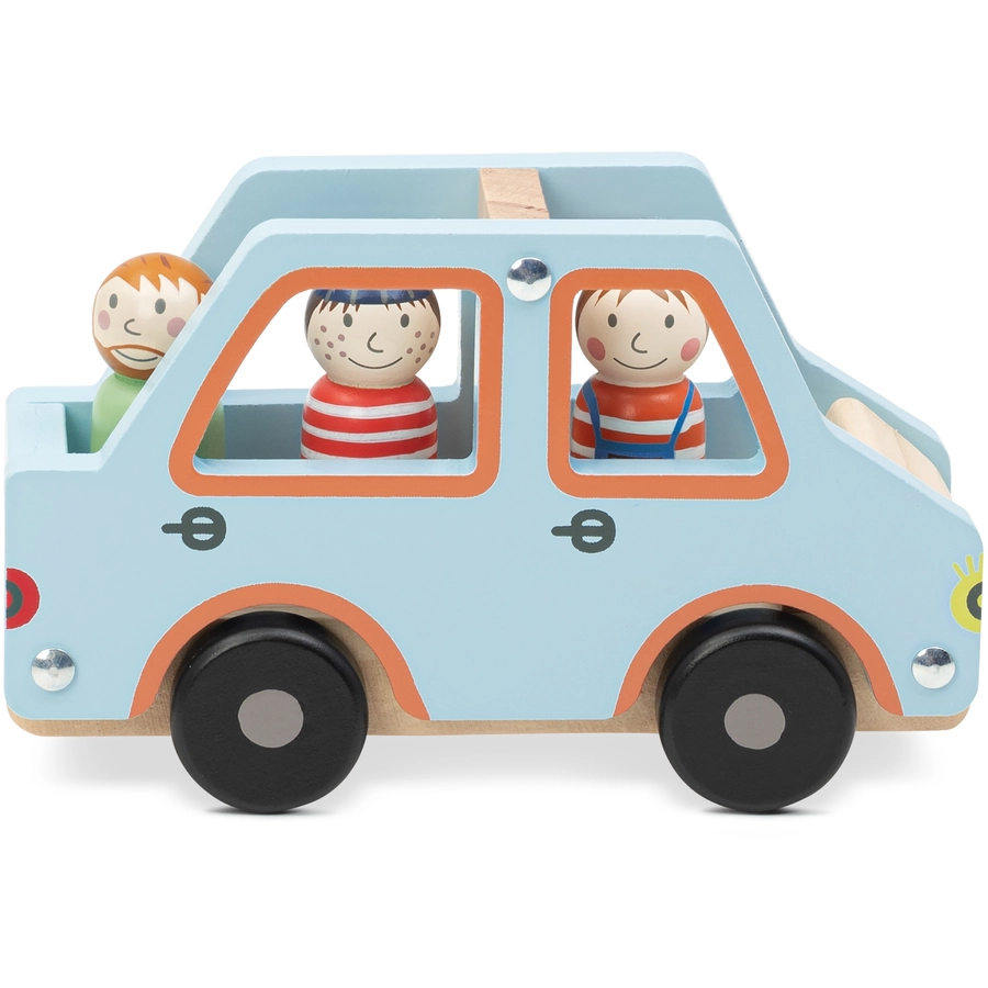 emma & noah Holzspielzeug Familienauto