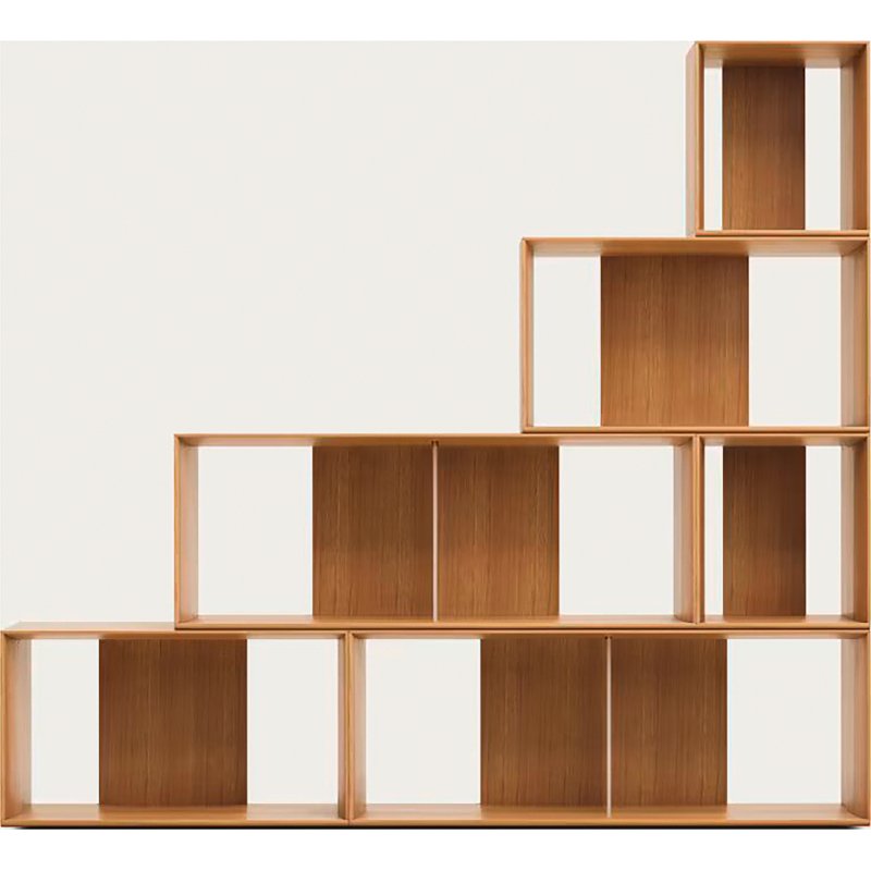 Lot de 6 étagères Litto modulables en placage de bois 101 x 152 cm
