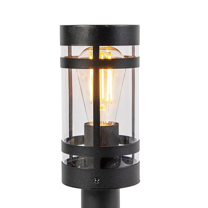 Moderne buitenlamp zwart 50 cm IP44 - Gleam