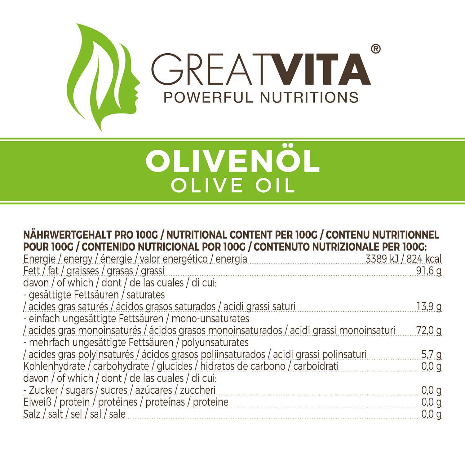 GreatVita Olivenöl Extra Nativ