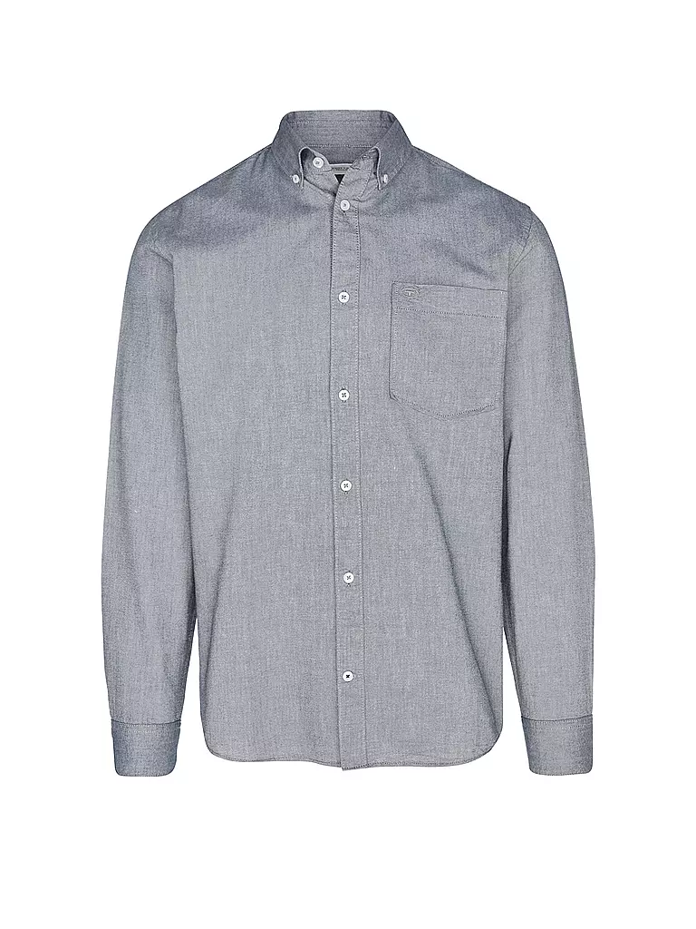 TOM TAILOR Hemd Regular Fit grau