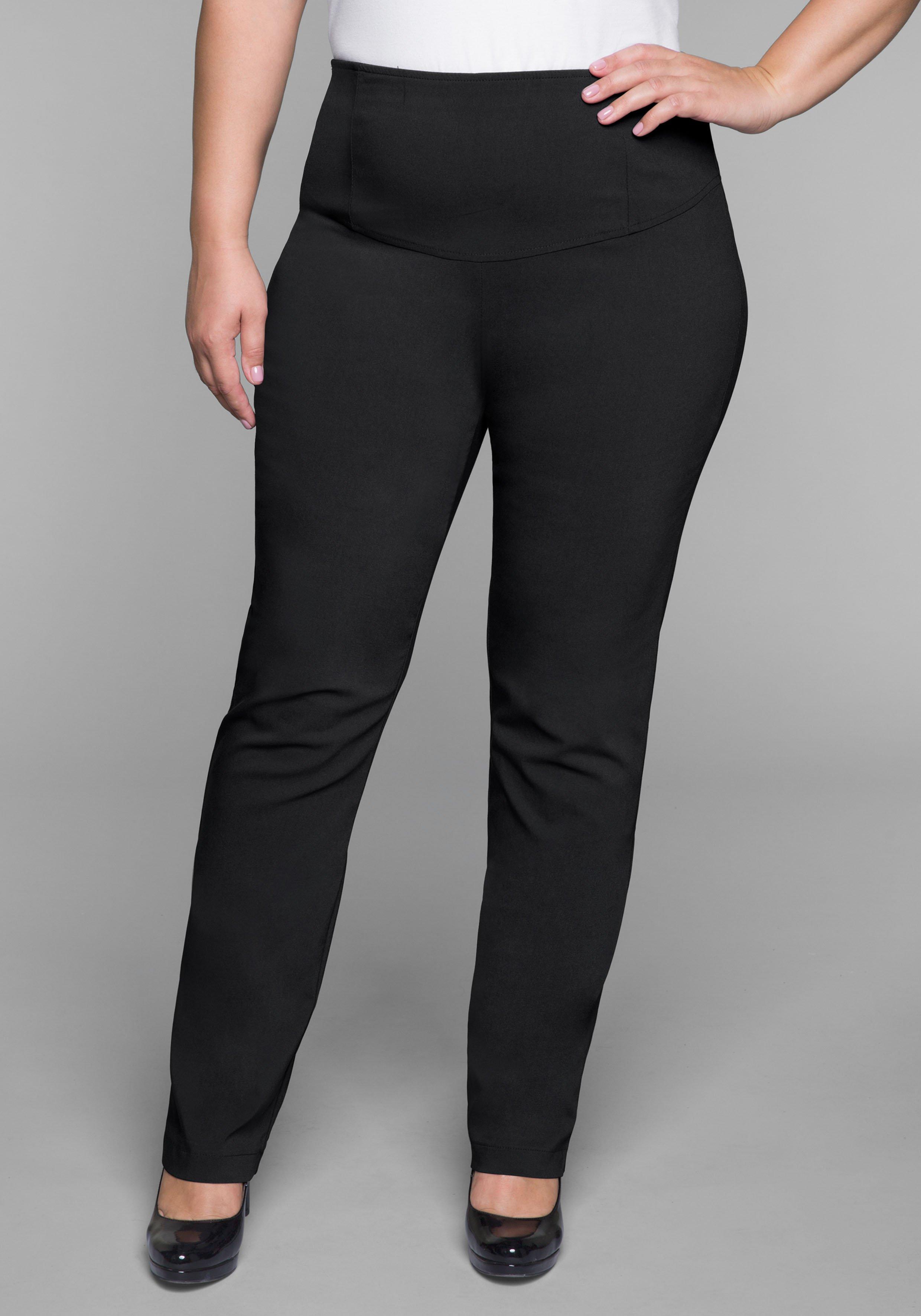 Gerade Hose in Schlupfform mit Bodyforming-Effekt