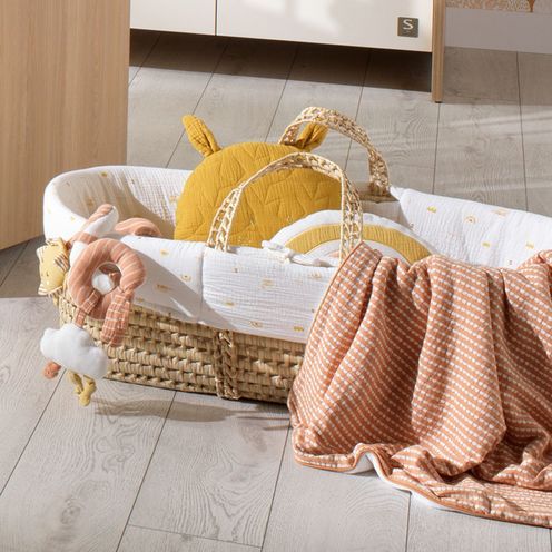 Couffin et son habillage Sunlight - Ocre - SAUTHON Baby déco