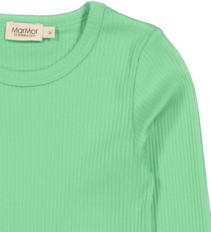 MarMar Bluse - Rib - Modal - Plain - Cale Green