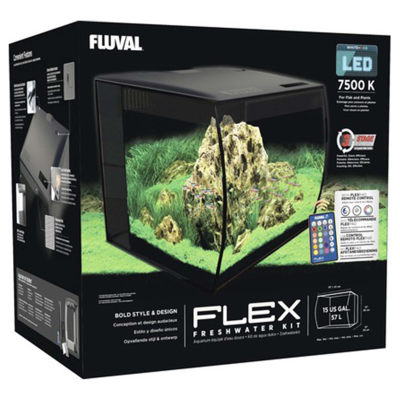 Fluval Flex Aquarium 57l LED ohne Unterschrank schwarz