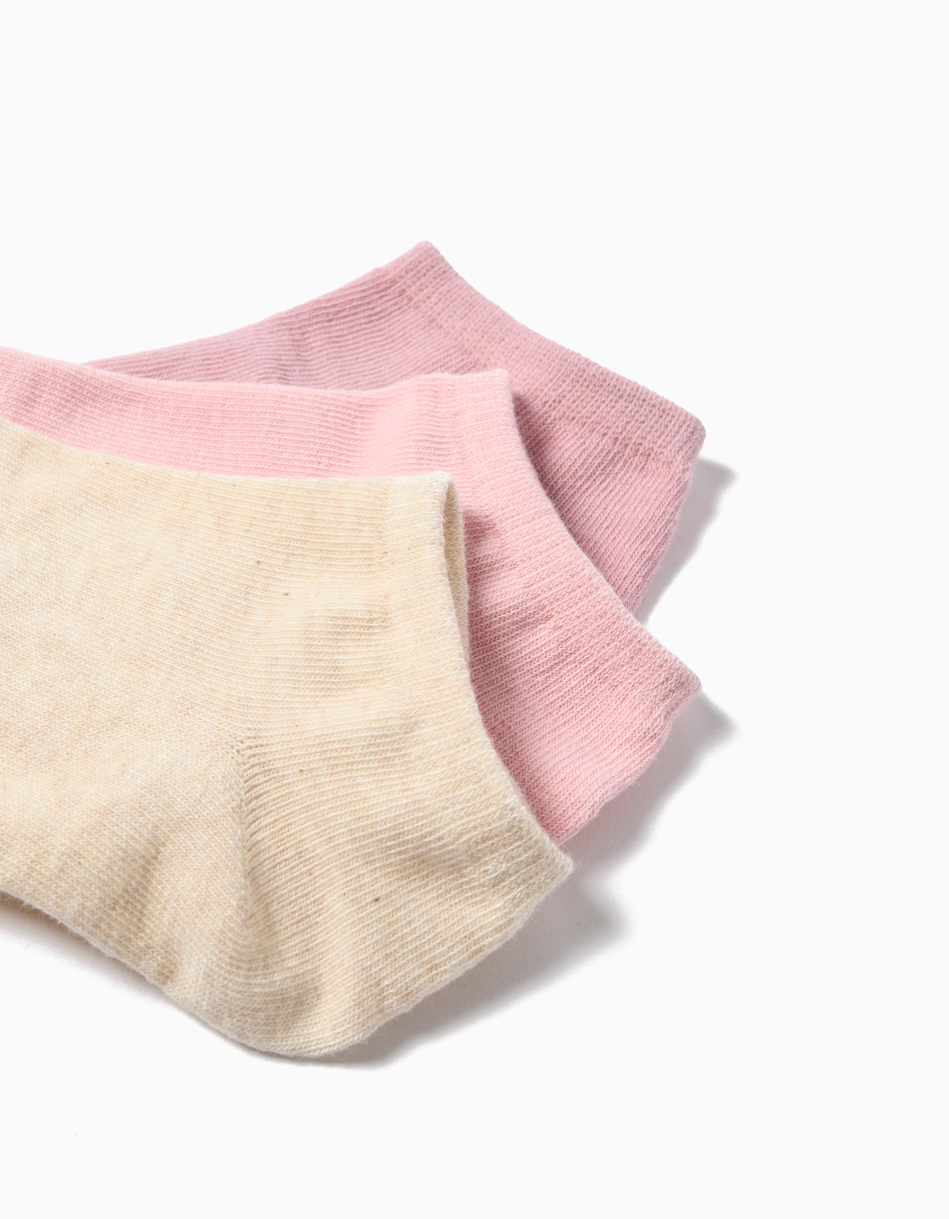 Pack 3 Pares de Meias Tornozelo, Menina, Multicor