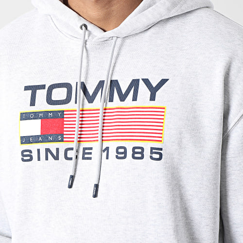 Sweat Capuche Athletic Logo 5009 Gris Chiné