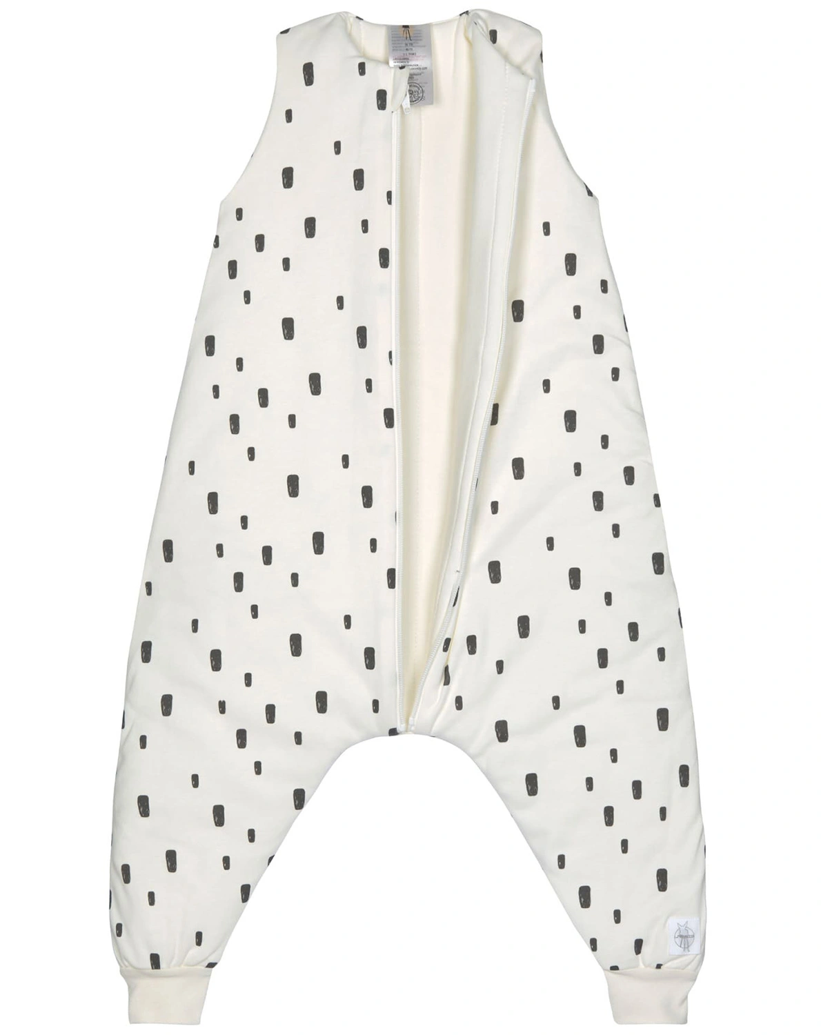 Babyschlafsack BRICKS mit Hosenbeinen (92cm) in weiß