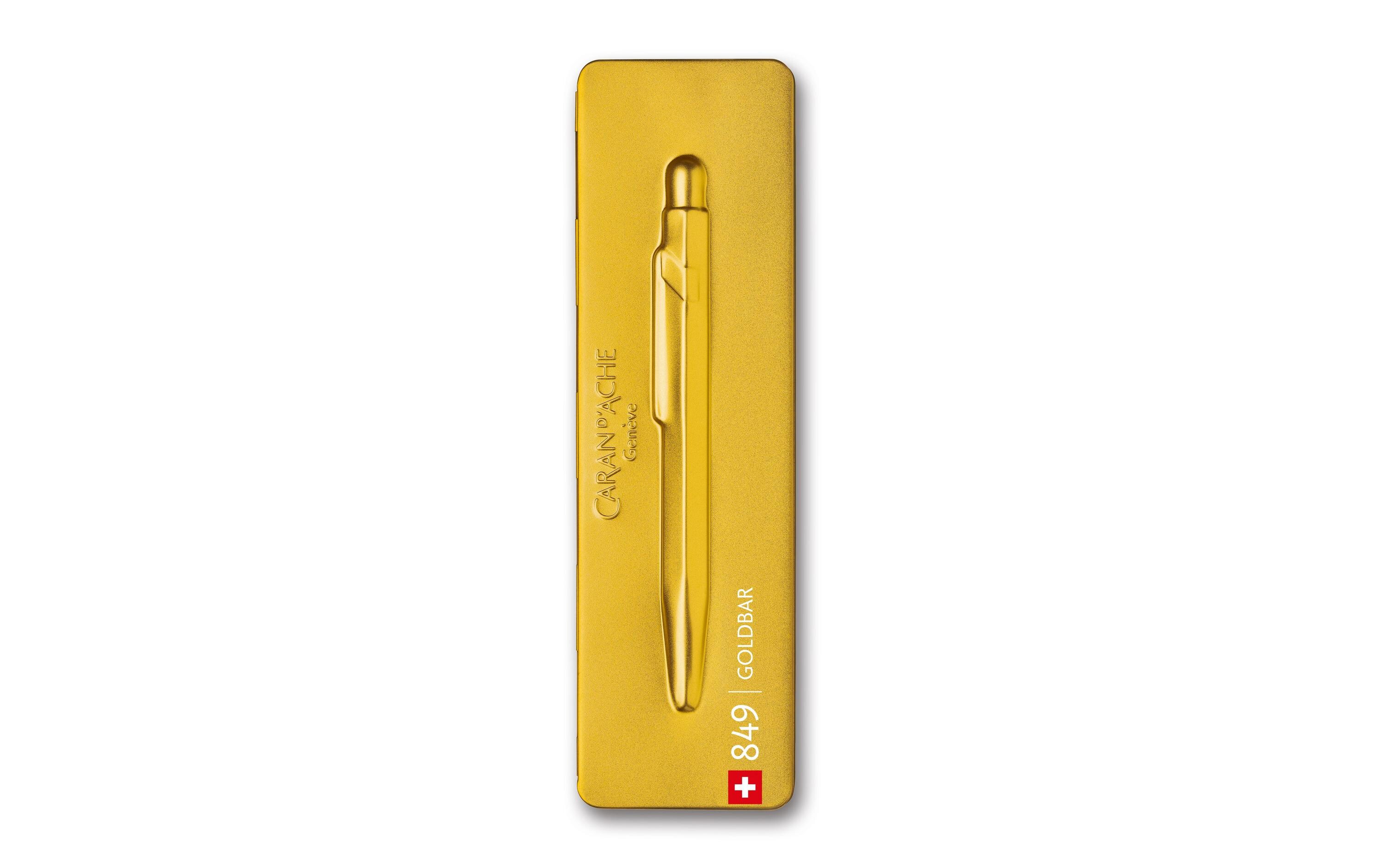 Kugelschreiber 849 Goldbar Medium (M), GoldKuli in edlem Gold