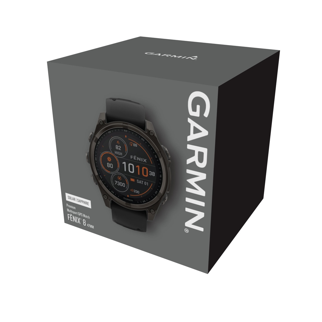 Garmin Fenix 8 - 47mm SOLAR Sapphire Graphit / Carbongrau