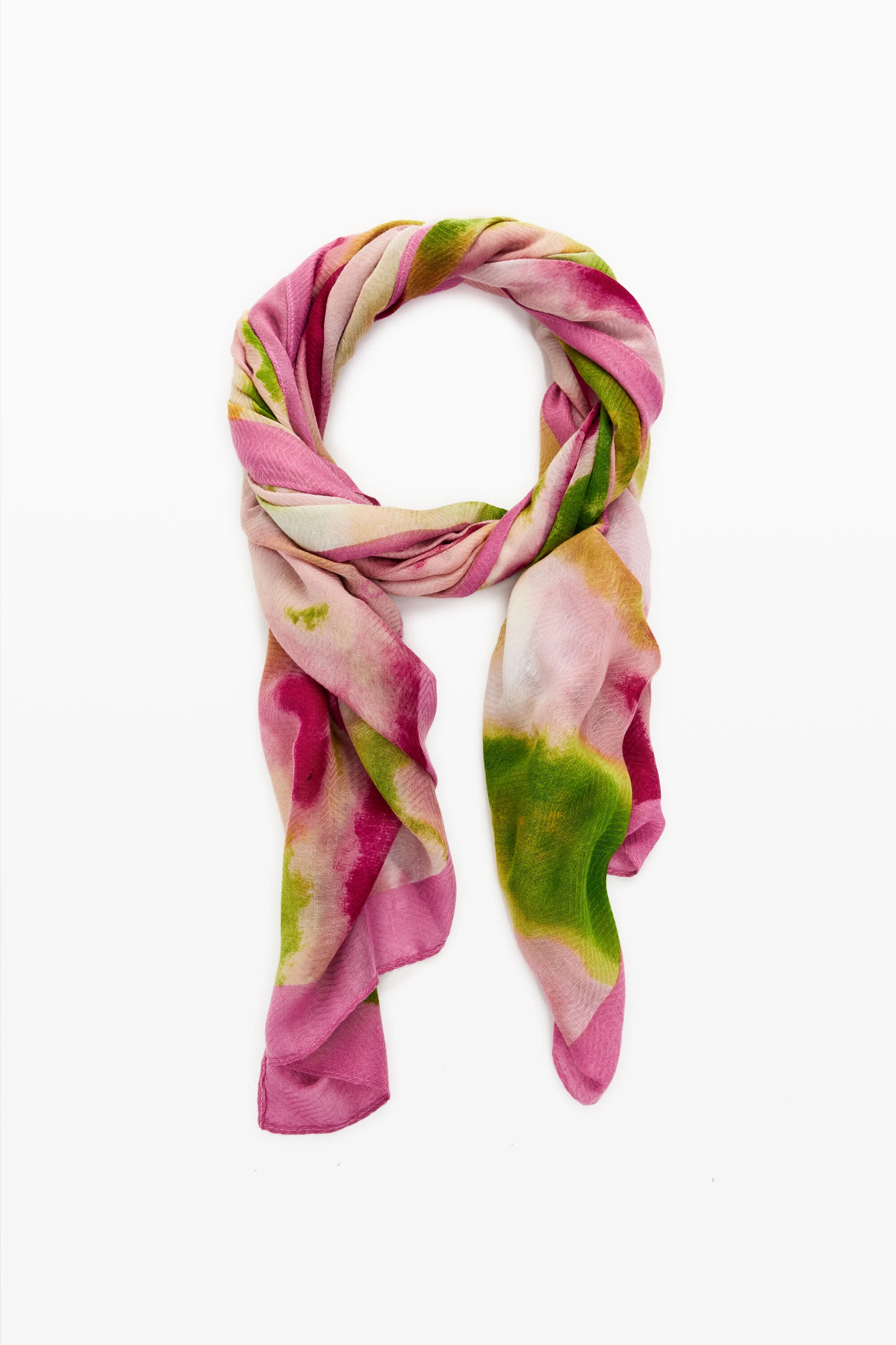 Foulard retangular acuarela