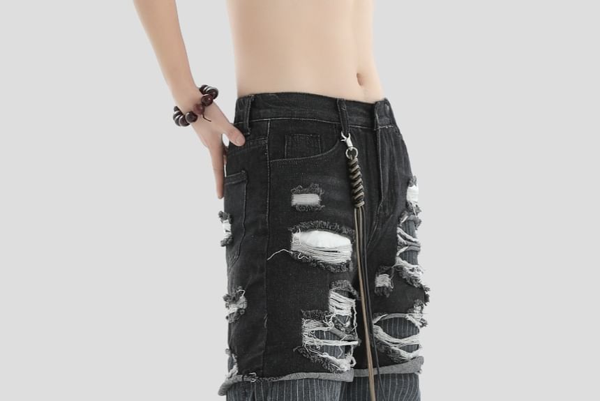 Banash - Gewassen, versleten baggy jeans