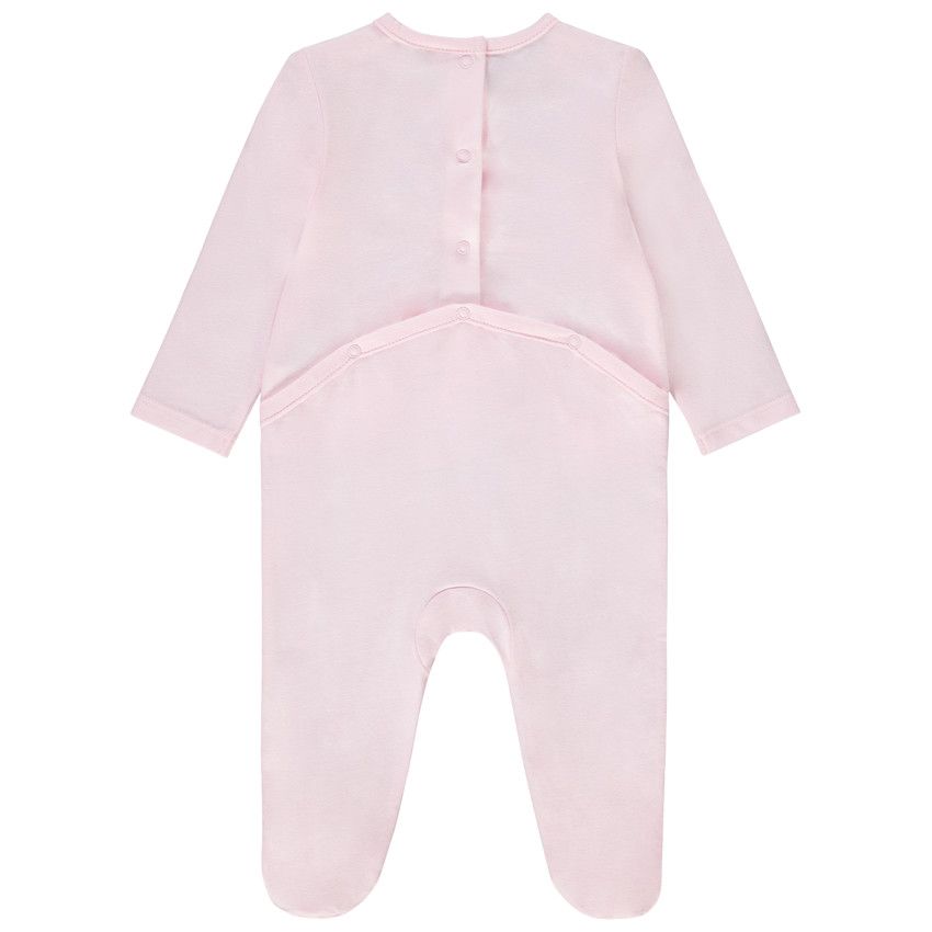 Dors-bien uni print fantaisie pour bébé fille - Rose