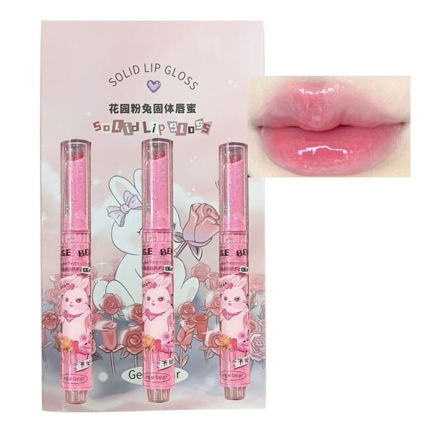 Gege Bear - Set van 3: Hartvormige lipgloss (1-3)