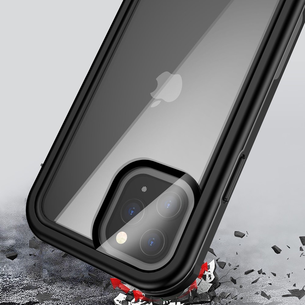 iPhone 12 Wasserfeste Outdoor Schutz Hülle (IP68) - Schwarz