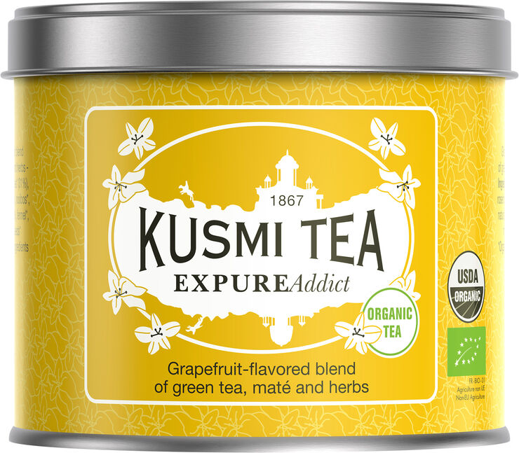 Kusmi Tea Organic Expure Addict - Metal tin 100gr/3. 5oz