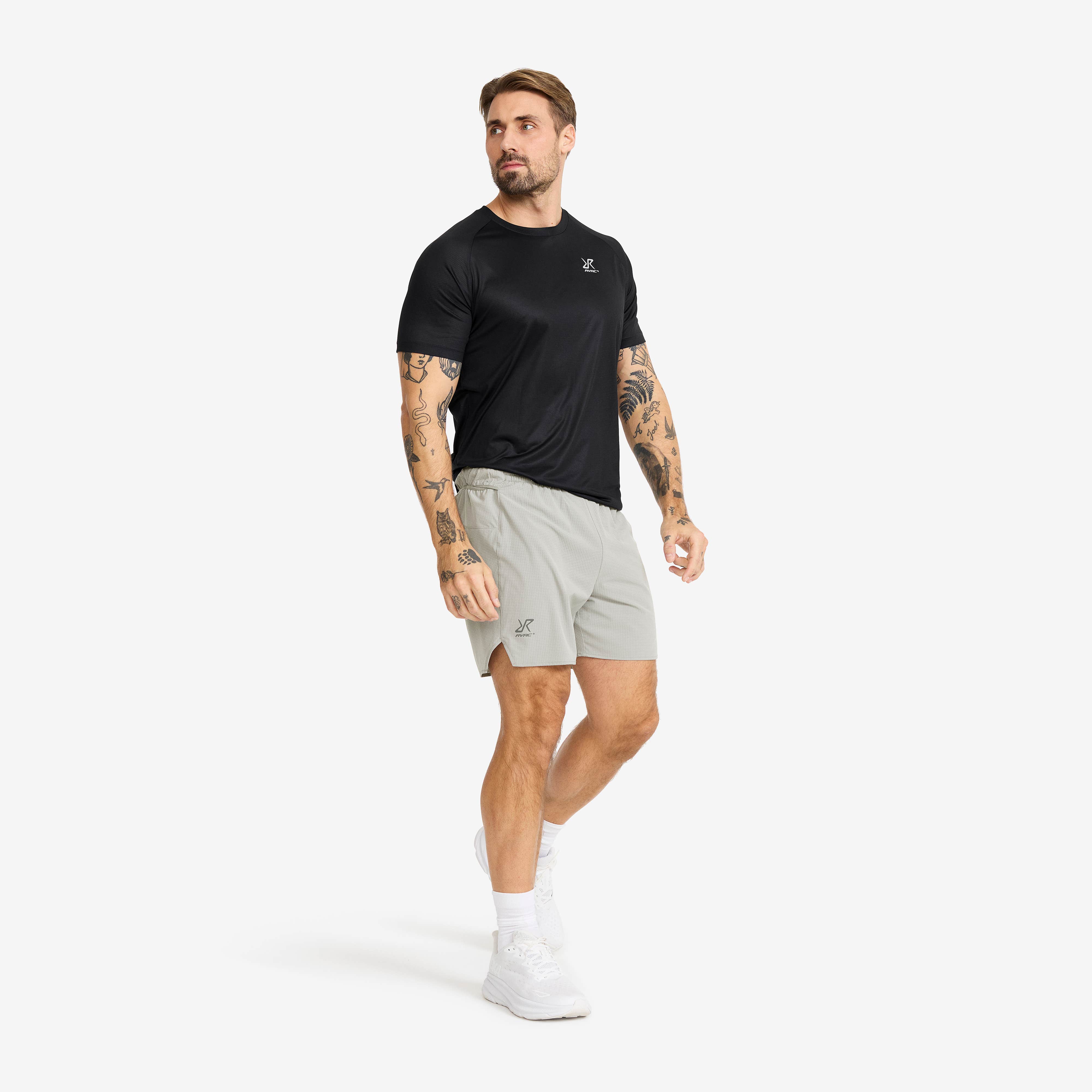 Rush Pro Shorts Herre Limestone Grey