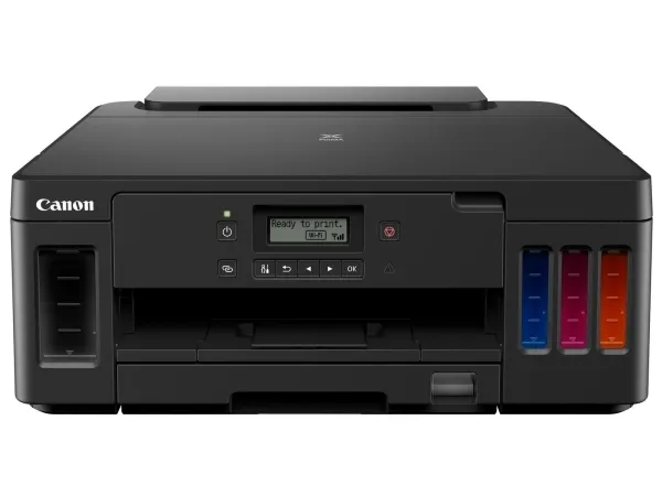 Canon PIXMA G5050 - Printer - farve - Duplex - blækprinter - kan genopfyldes - A4/Legal - op til 13 ipm (mono) / op til 6.8 ipm (farve) - kapacitet: 350 ark - USB 2.0, LAN, Wi-Fi(n)