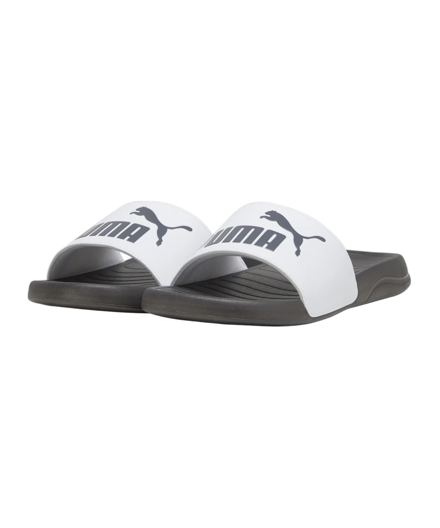 PUMA Popcat 20 Badelatsche Weiss Schwarz F36