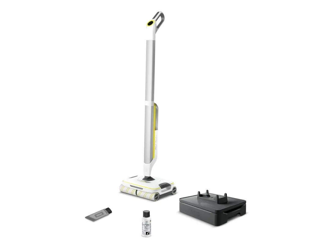 Kärcher FC 8 Smart Signature Line, Elektrisk kost, Poseløs, Sølv, Hvid, Gul, 0,4 L, 0,4 L, Våd