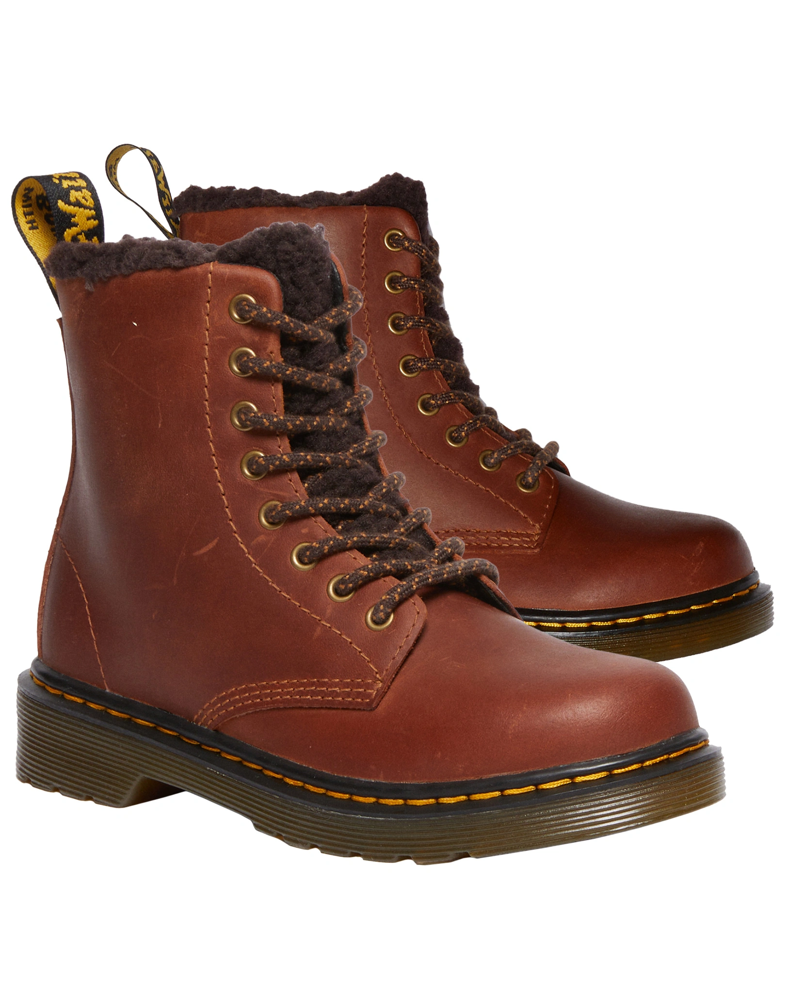 Schnürstiefel SERENA J gefüttert in light brown