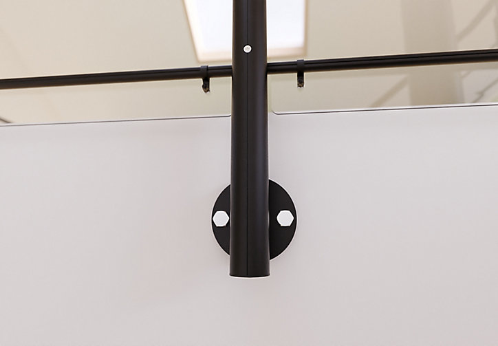 Kit garde corps latéral Oxalis Alumin'home noir ral 9005 2m