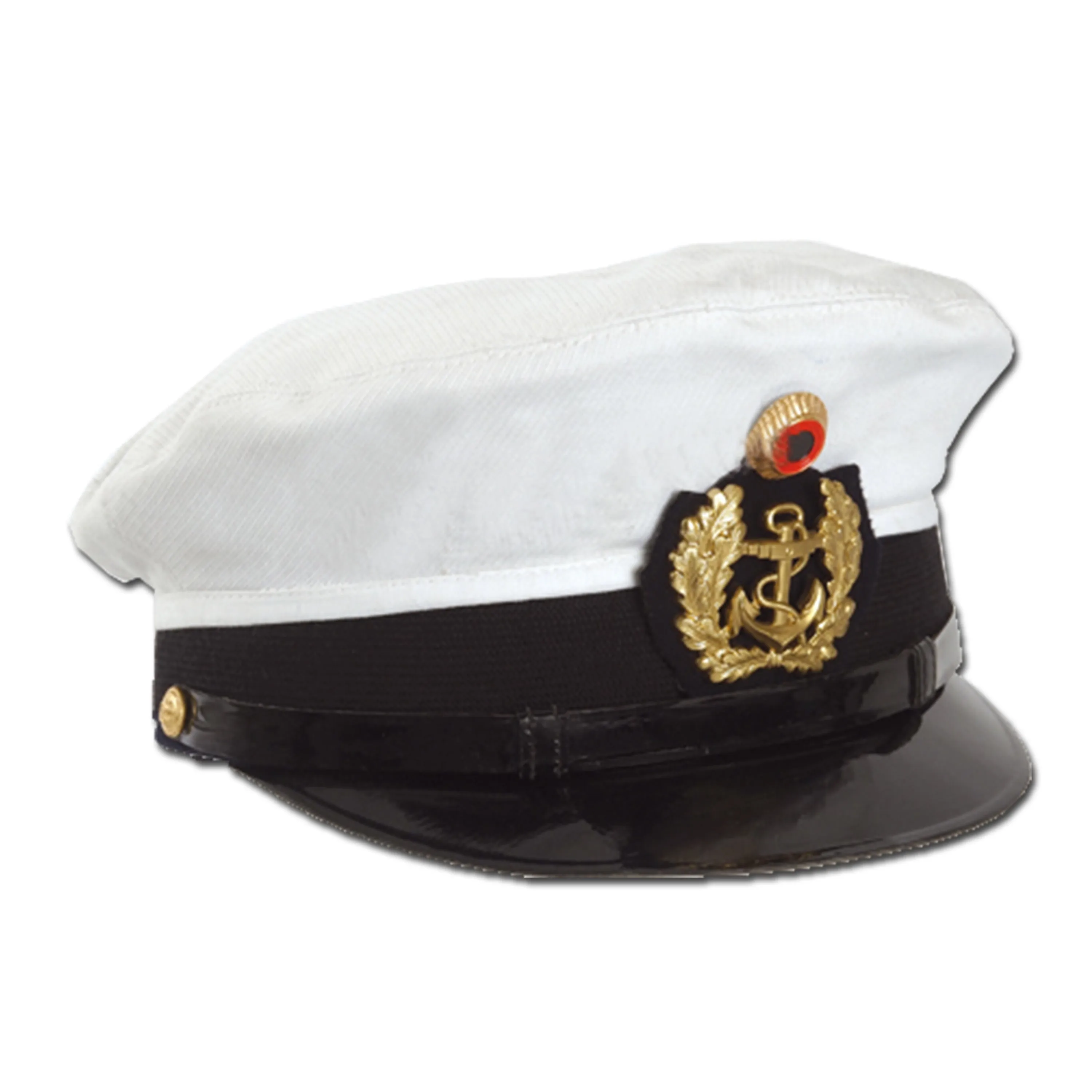 Bundeswehr Original -  BW Schirmmütze Marine weiß gebraucht