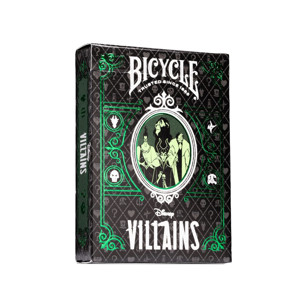 Cartes Bicycle Ultimates - Disney Villains Vert