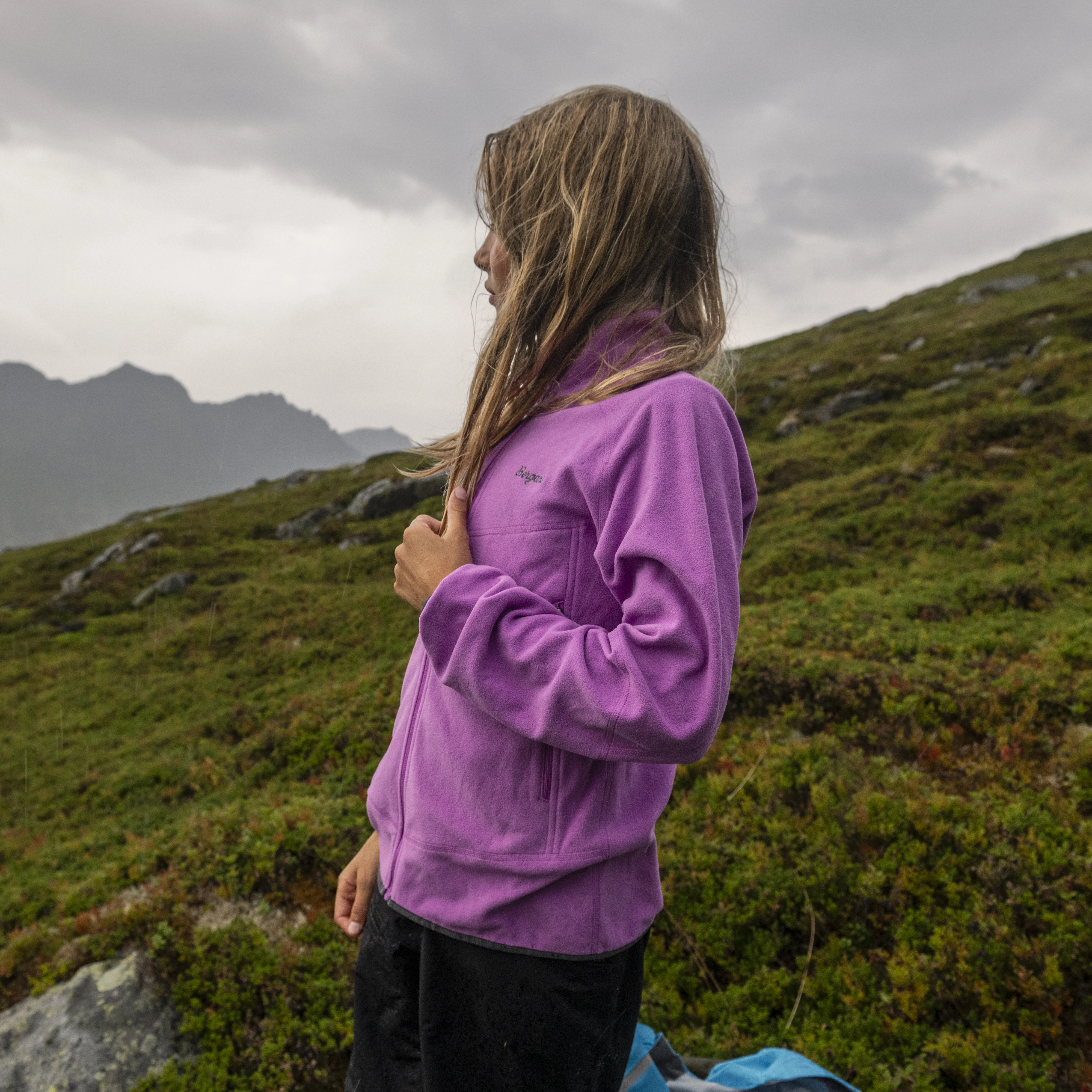 Junior Fleece Midlayer Jacket Viola Violet