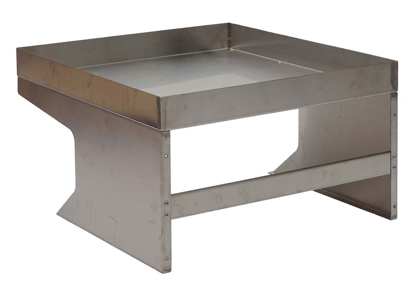 Mähroboter-Garage mit Pflanzkasten MCW-G60, Dach Unterstand für Rasenmäher, Metall 37x60x70cm ~ Edelstahl