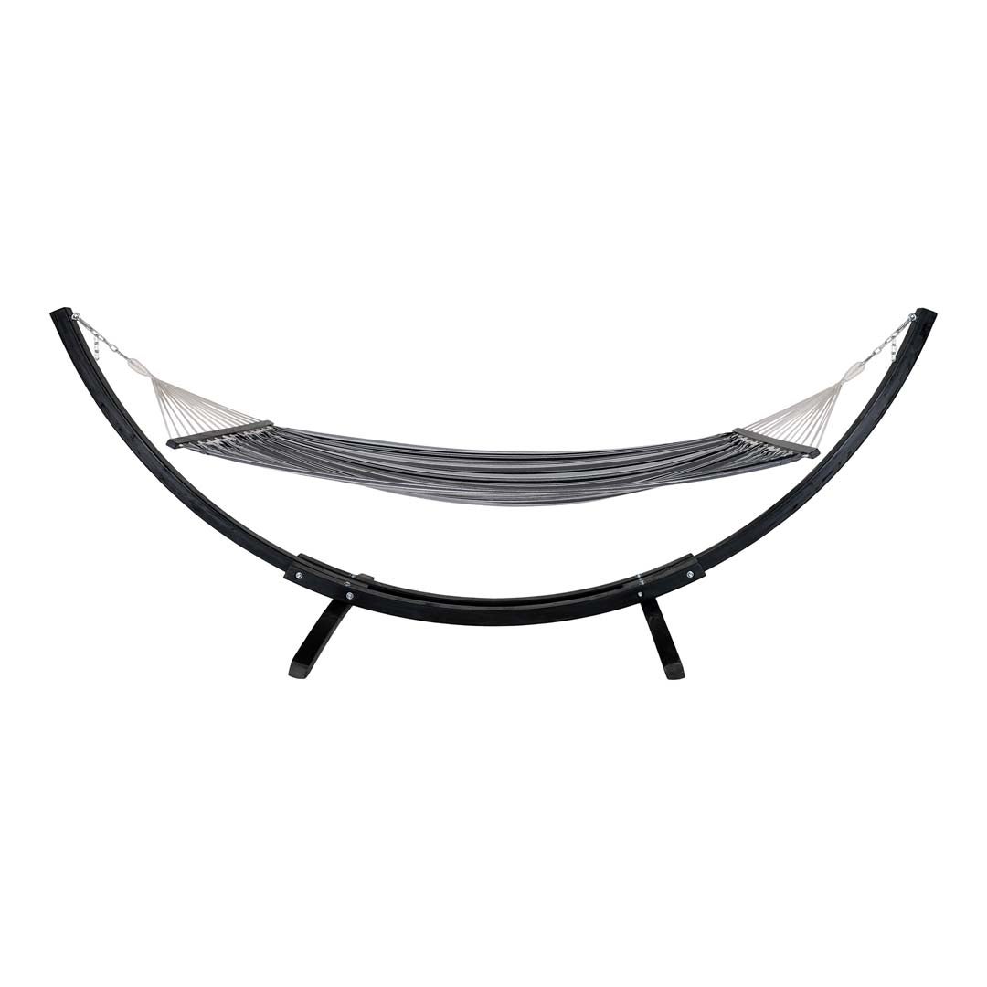 Tripoli tuinhangmat, grijs en zwart. 120 x 320 x 117 cm