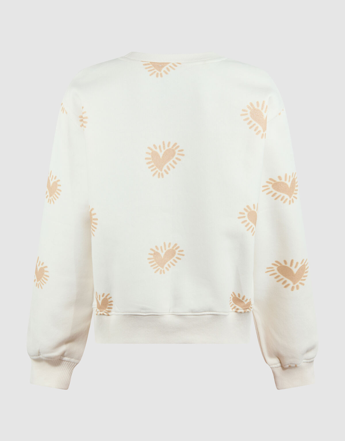 Amore Artwork Sweater Gebroken Wit