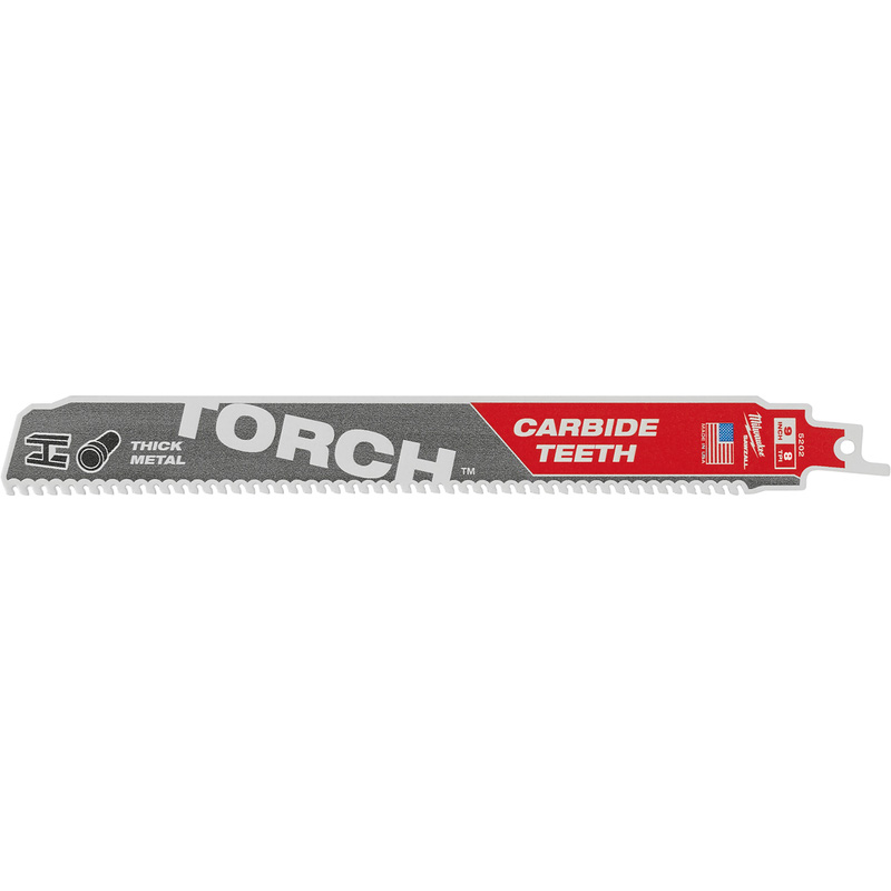 Milwaukee Reciprozaagblad Sawzall metaal Torch Carbide 230mm 7-Tpi