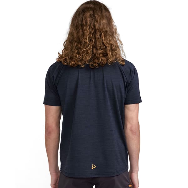 Maillot VTT CRAFT ADV GRAVEL SS TEE BLACK-MELANGE