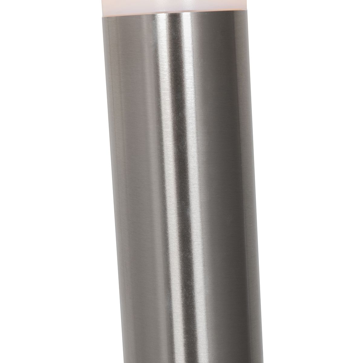 Buitenlamp staal met opaal glas met grondpin en kabelmof 80cm IP44 - Rox