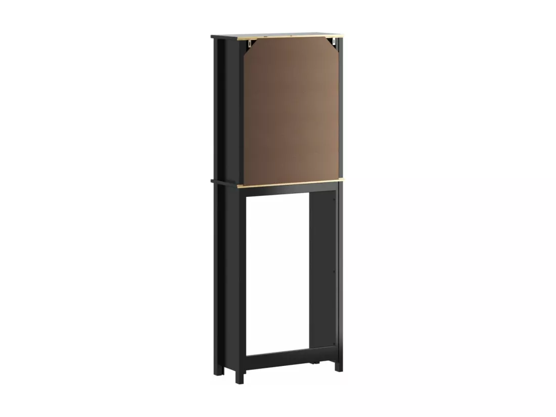 Rangement au-dessus de la cuvette BERG noir bois massif