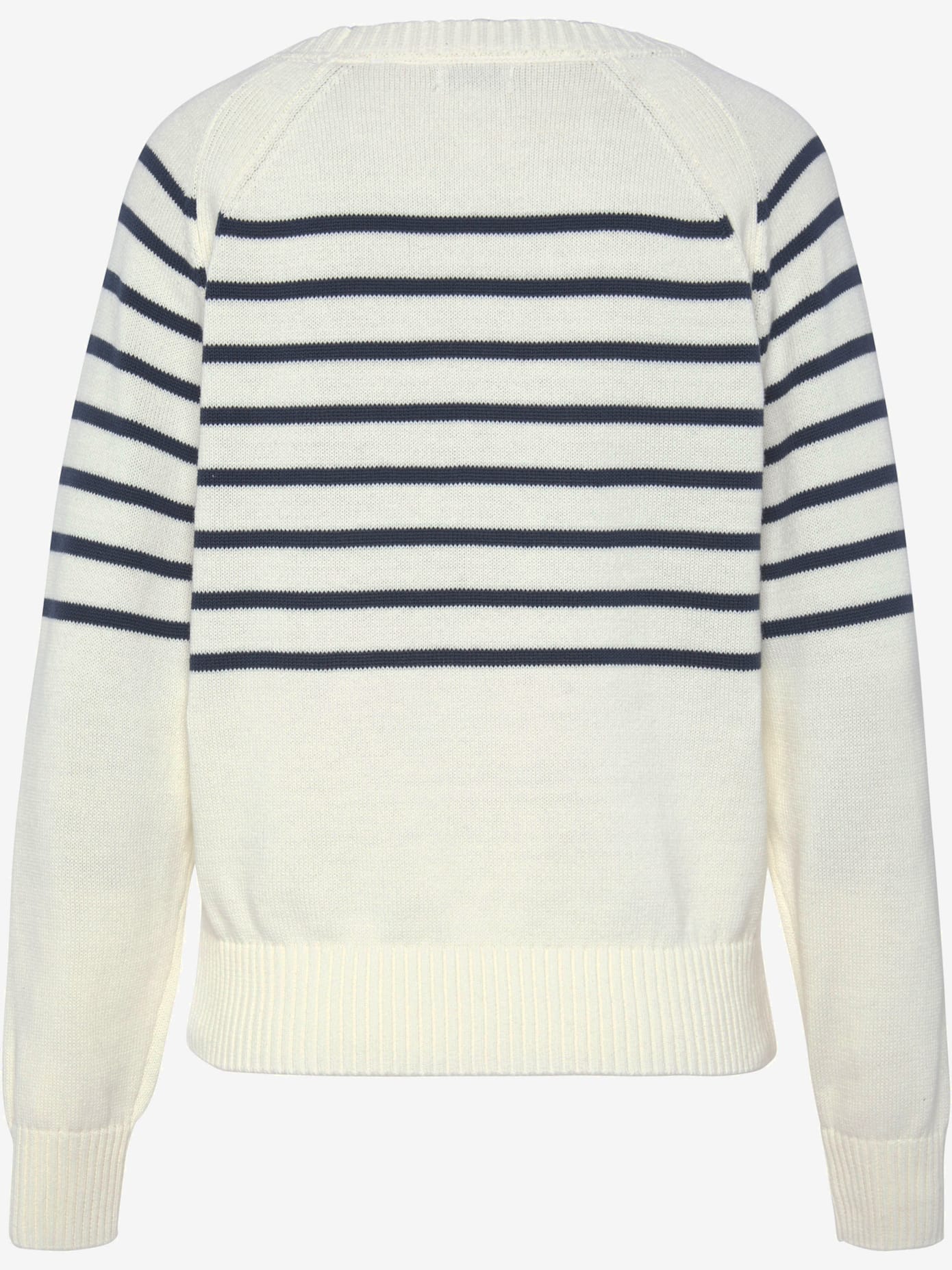 Pull à rayures encolure ronde