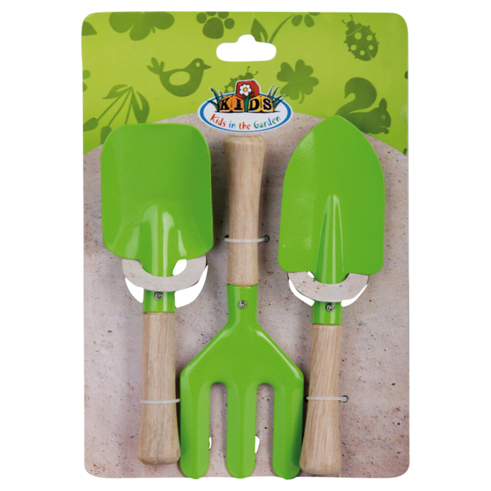 Esschert Design Kindergereedschapset 3 Delig Groen