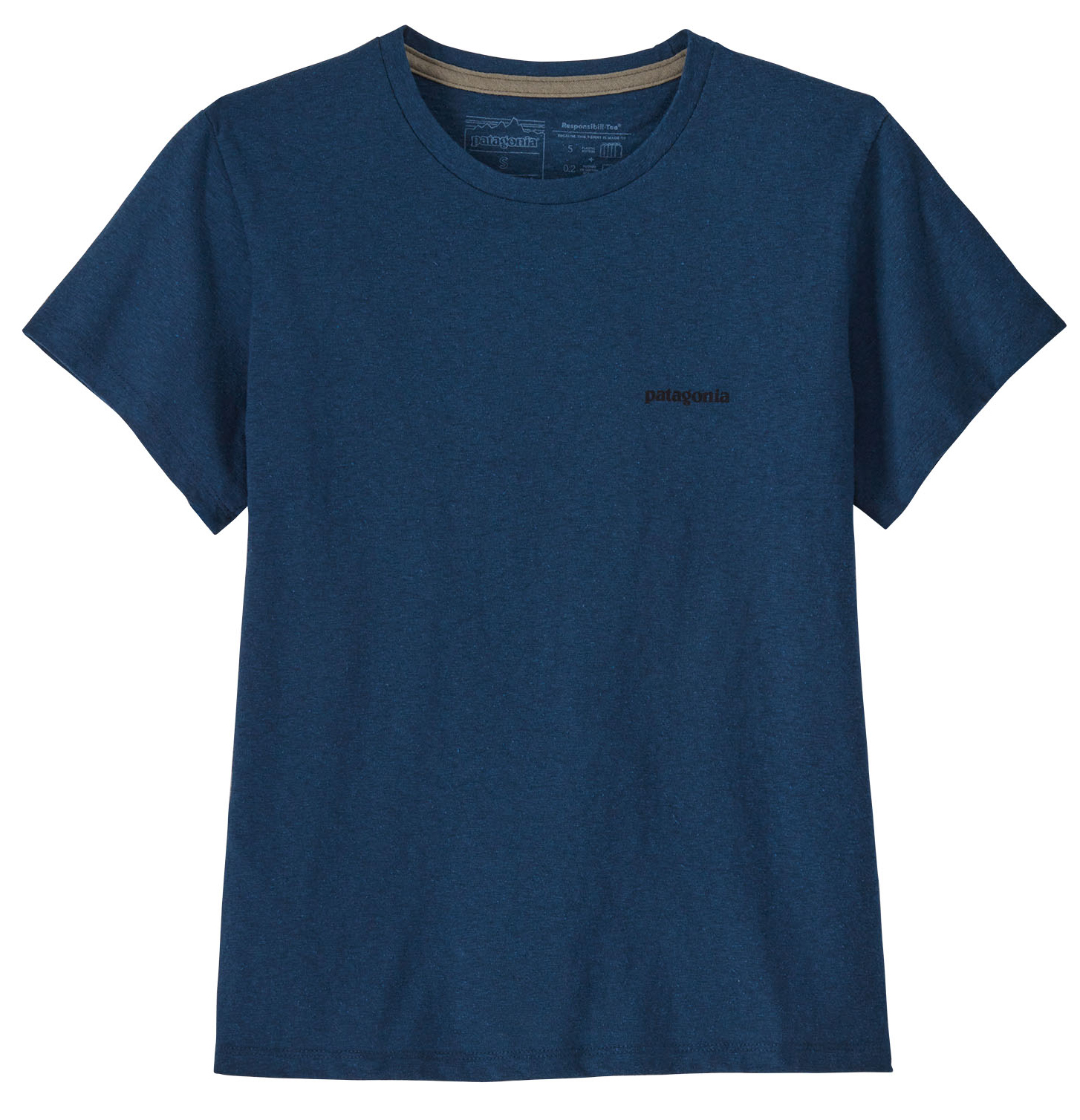 P-6 Logo Responsibili-Tee Dame Wavy Blue
