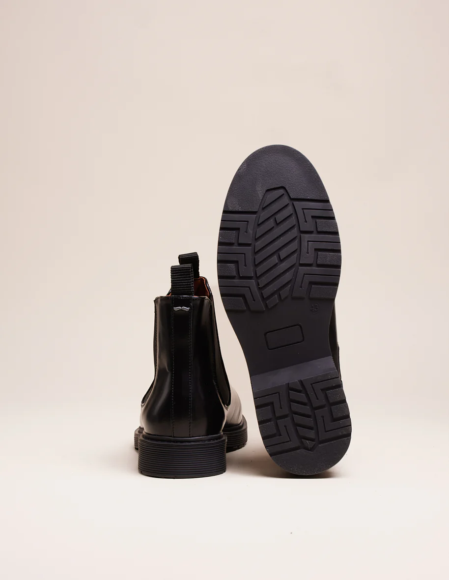 Bottines Axel - Cuir box noir