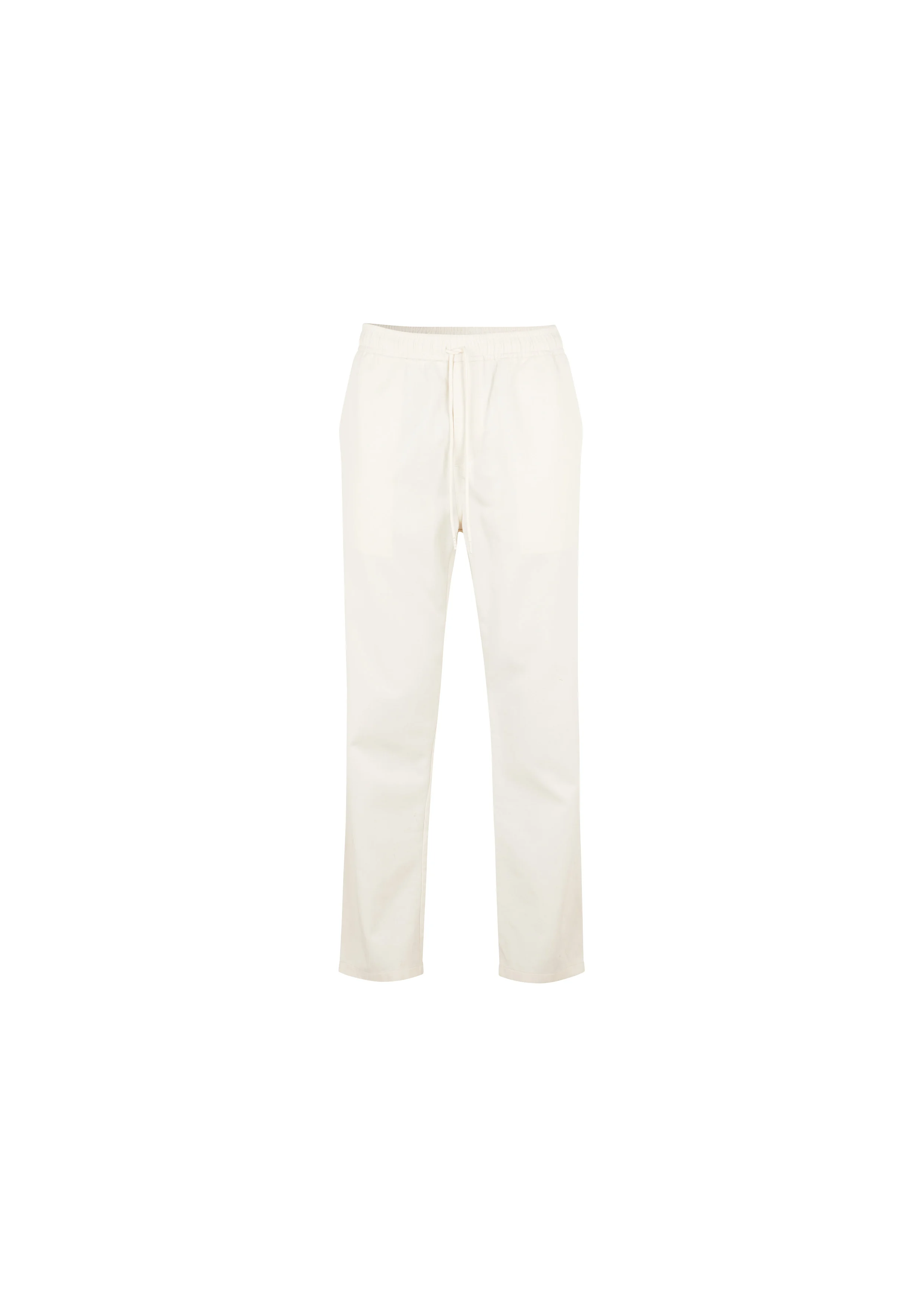JABARI - Pantalon droit en coton bio mélangé | Beige