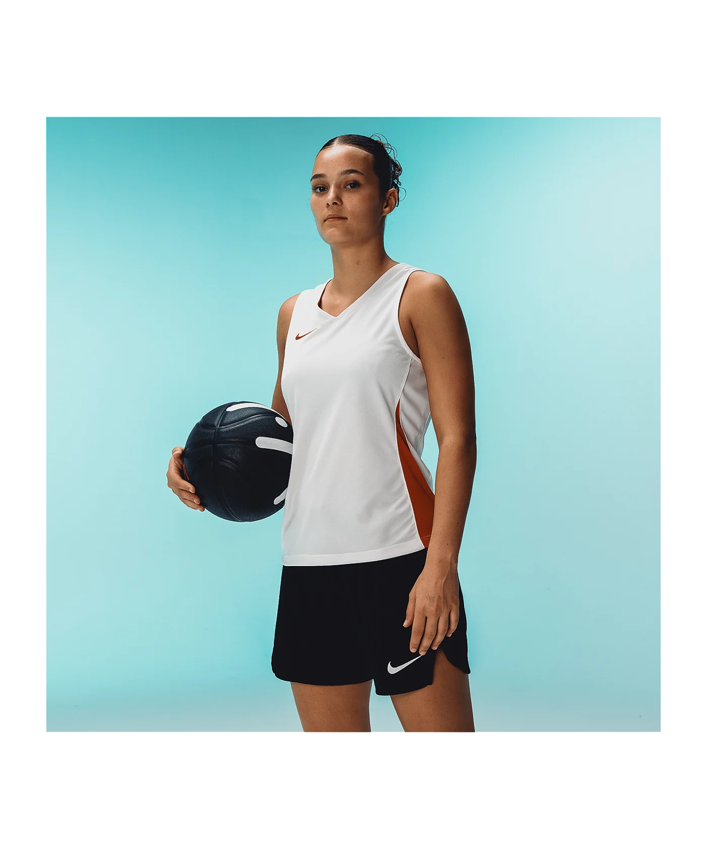 Nike Team Basketball Stock Trikot Damen Weiss F103