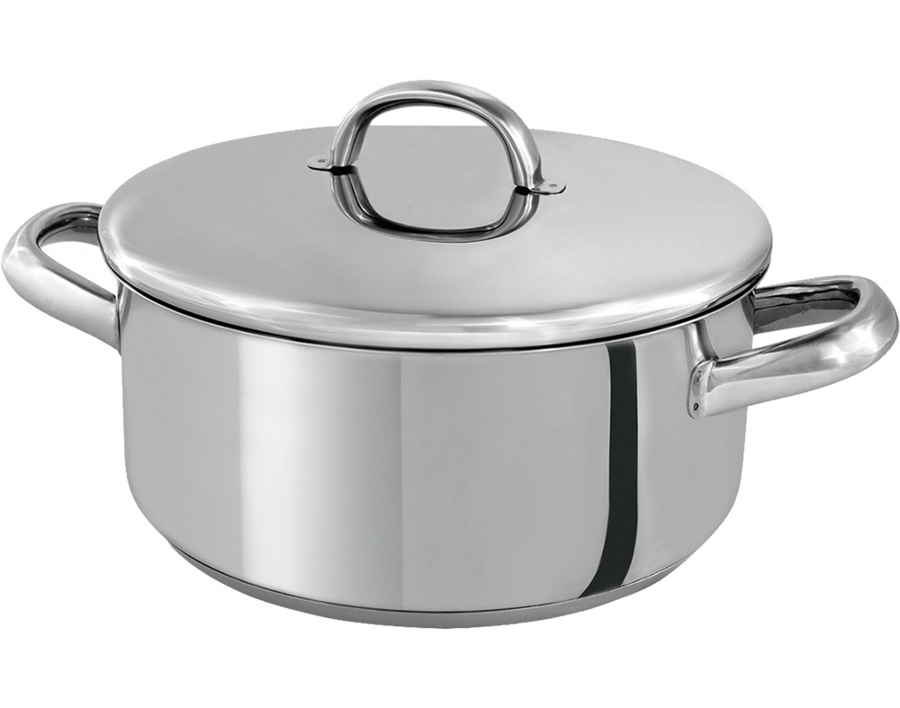 CAÇAROLA DE INDUÇÃO EUROPA SILAMPOS EM INOX 26CM