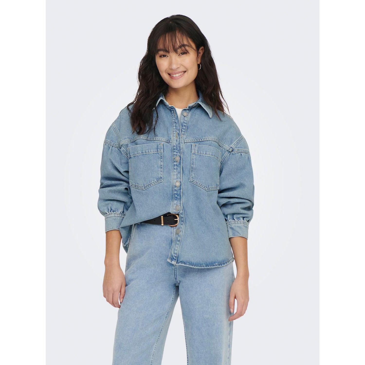 ONLY  Anni Long Sleeve Shirt Denim Jacket