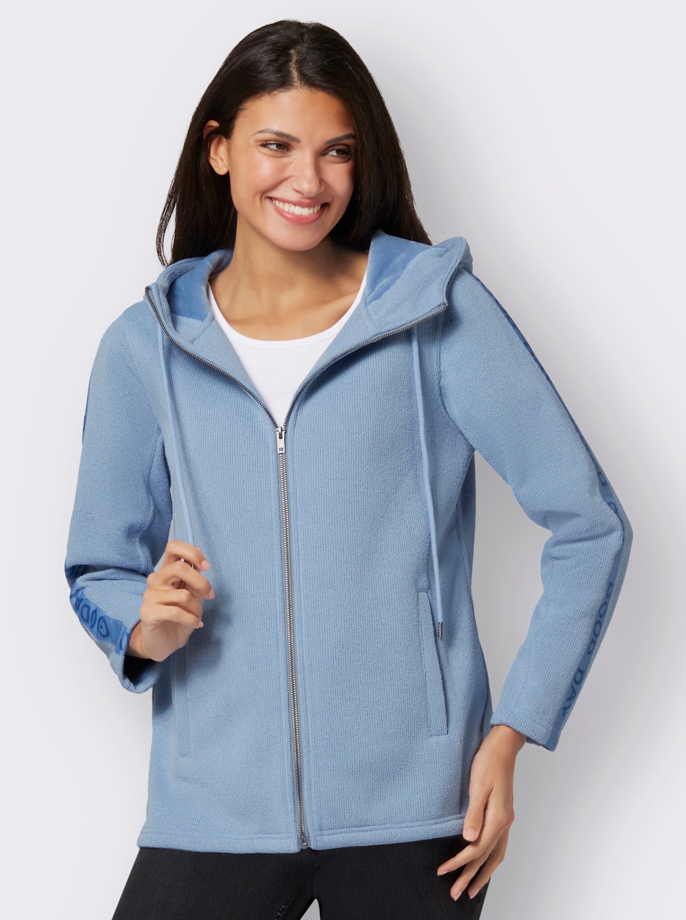 Strickfleecejacke für den Winter